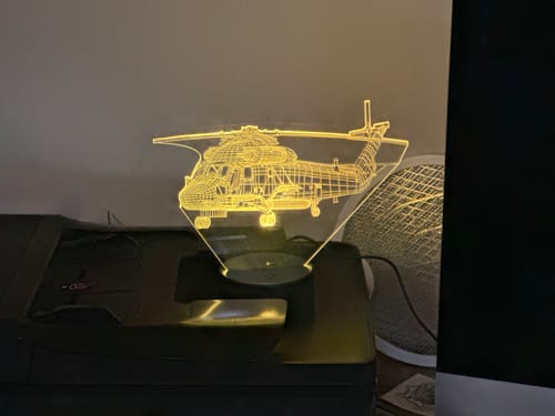 Customer photo review of SH-2 Seasprite - 3D Optical Illusion Lamp