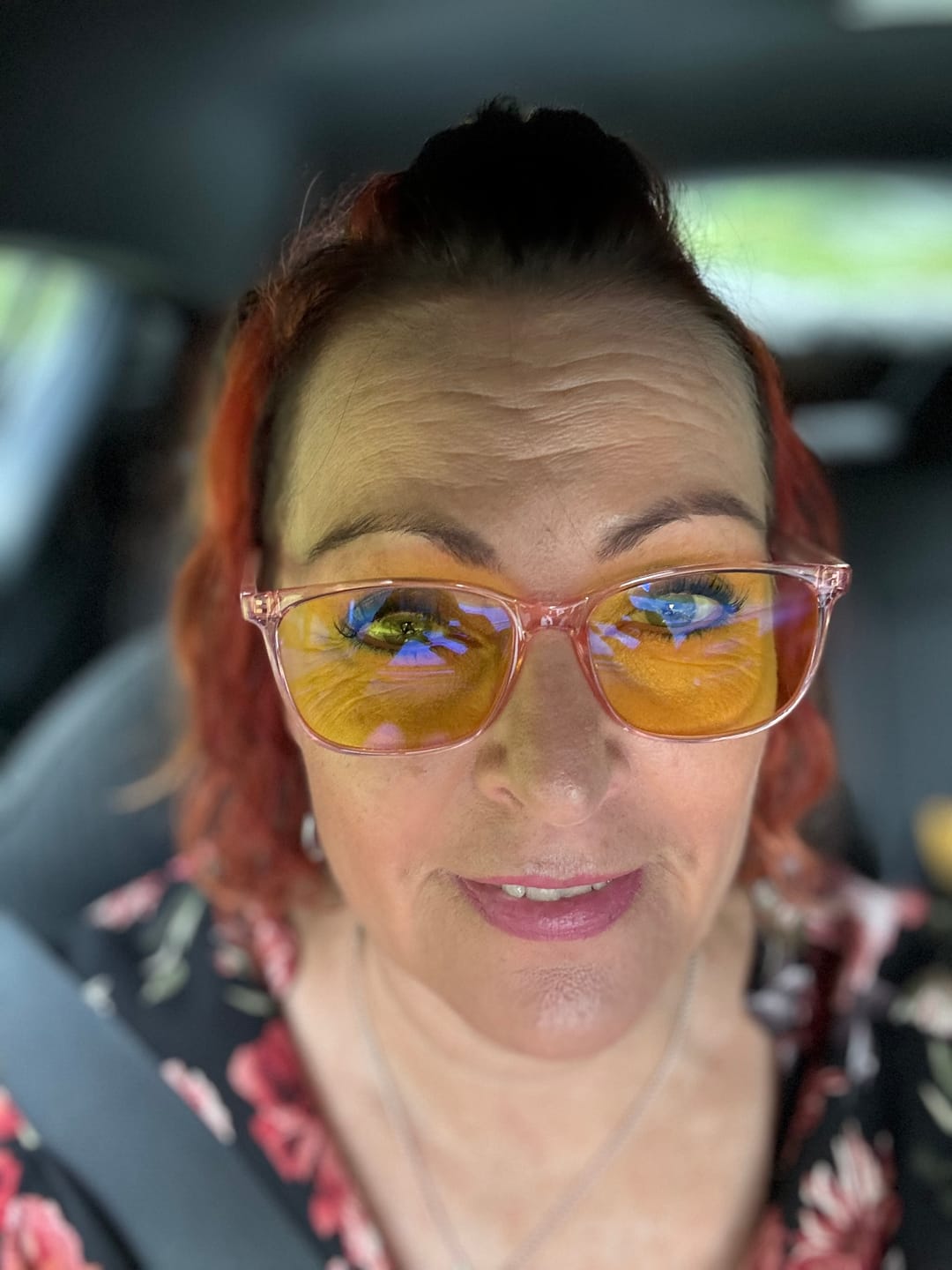 Customer photo review of KAJO päivälasit pinkki