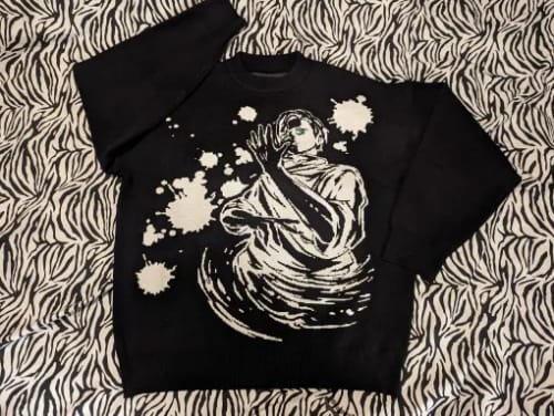 Customer photo review of Yuta X Rika Loose Knit Sweater V1