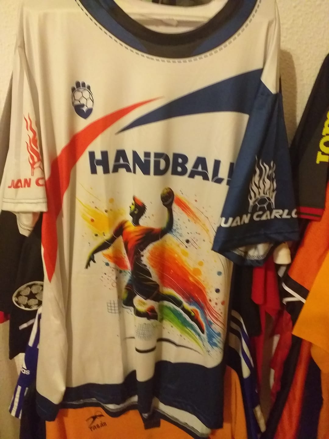 Customer photo review of Man Shirt, Custom Name Shirt for Handball Player, Handball Shirt, Handball Hoodie Polo Long Sleeve Shirt