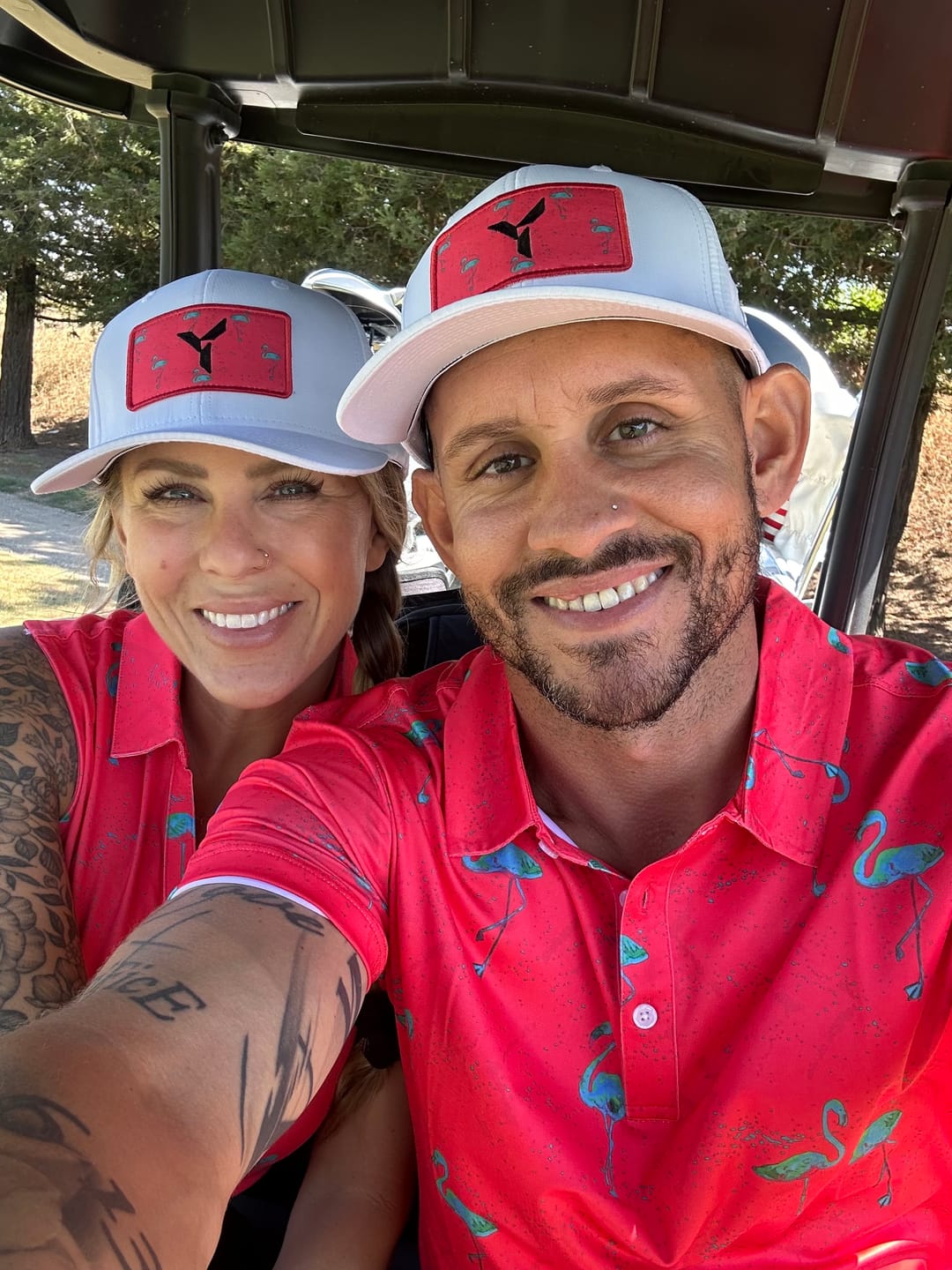 Customer photo review of White Just Beachy Golf Hat