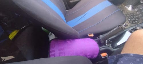Customer photo review of Bride Armrest Pad Cover