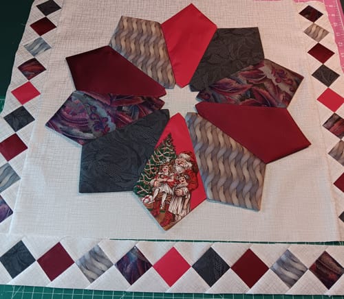 Customer photo review of Quilter's Linen Metallic Silver for RK - SRKM-14476-186 SILVER - PRICE PER 1/2 YARD