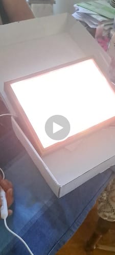 Customer video review of JJK Series LED Light Painting Anime Photo Frame Wall Art
