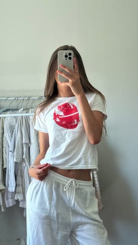 Customer photo review of 'Safety First' baby tee