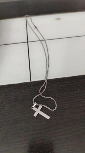 Customer photo review of Cross Necklace