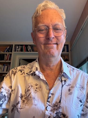 Customer photo review of Men's Floral White Beach Hawaiian Shirt