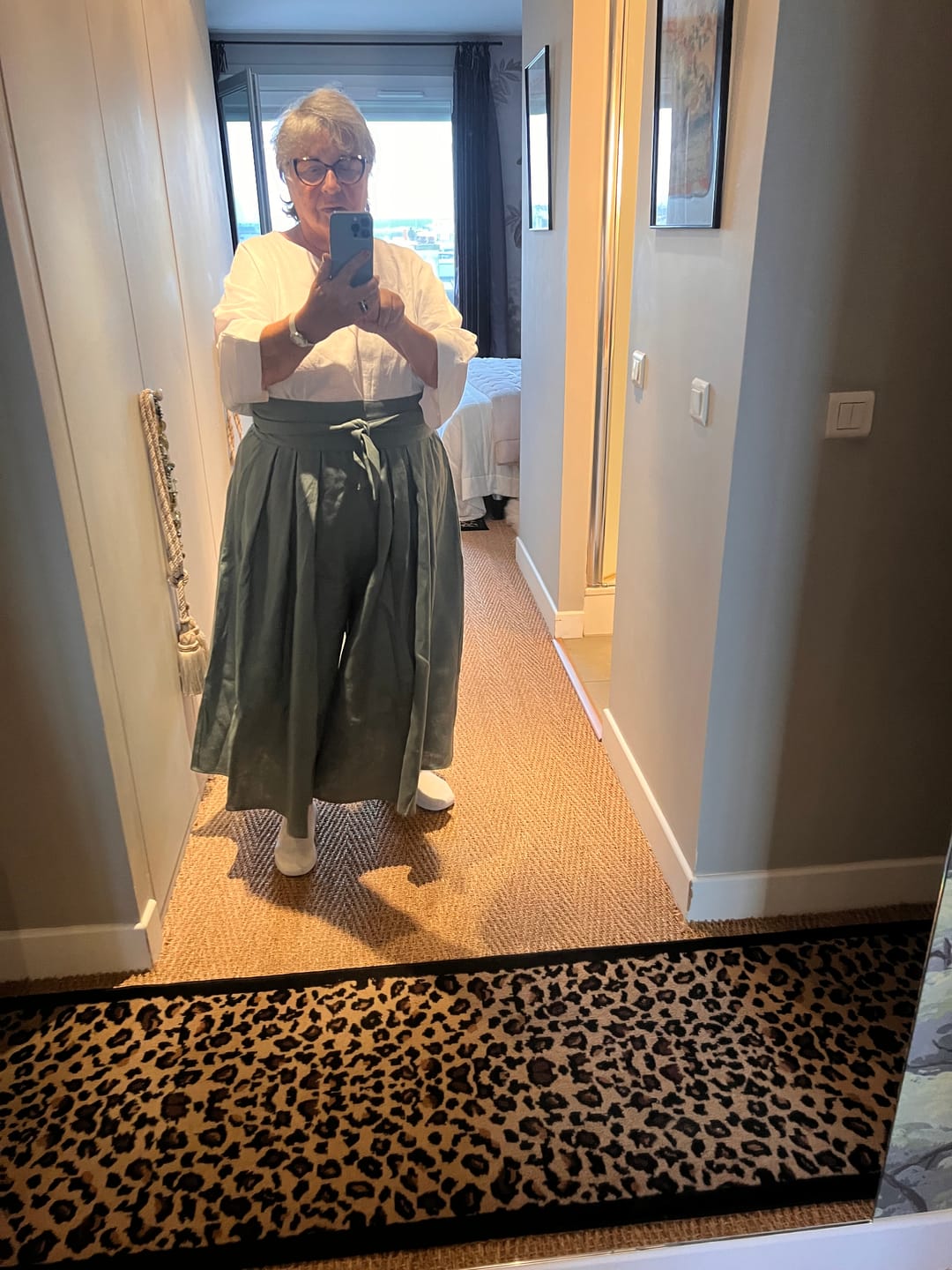 Customer photo review of Pantalon Paco -  lin tilleul