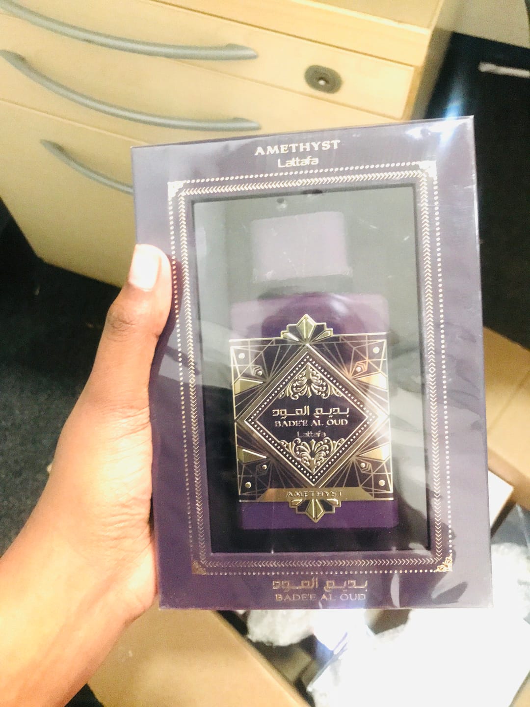 Customer photo review of Bade'e Al Oud Amethyst Lattafa Perfumes
