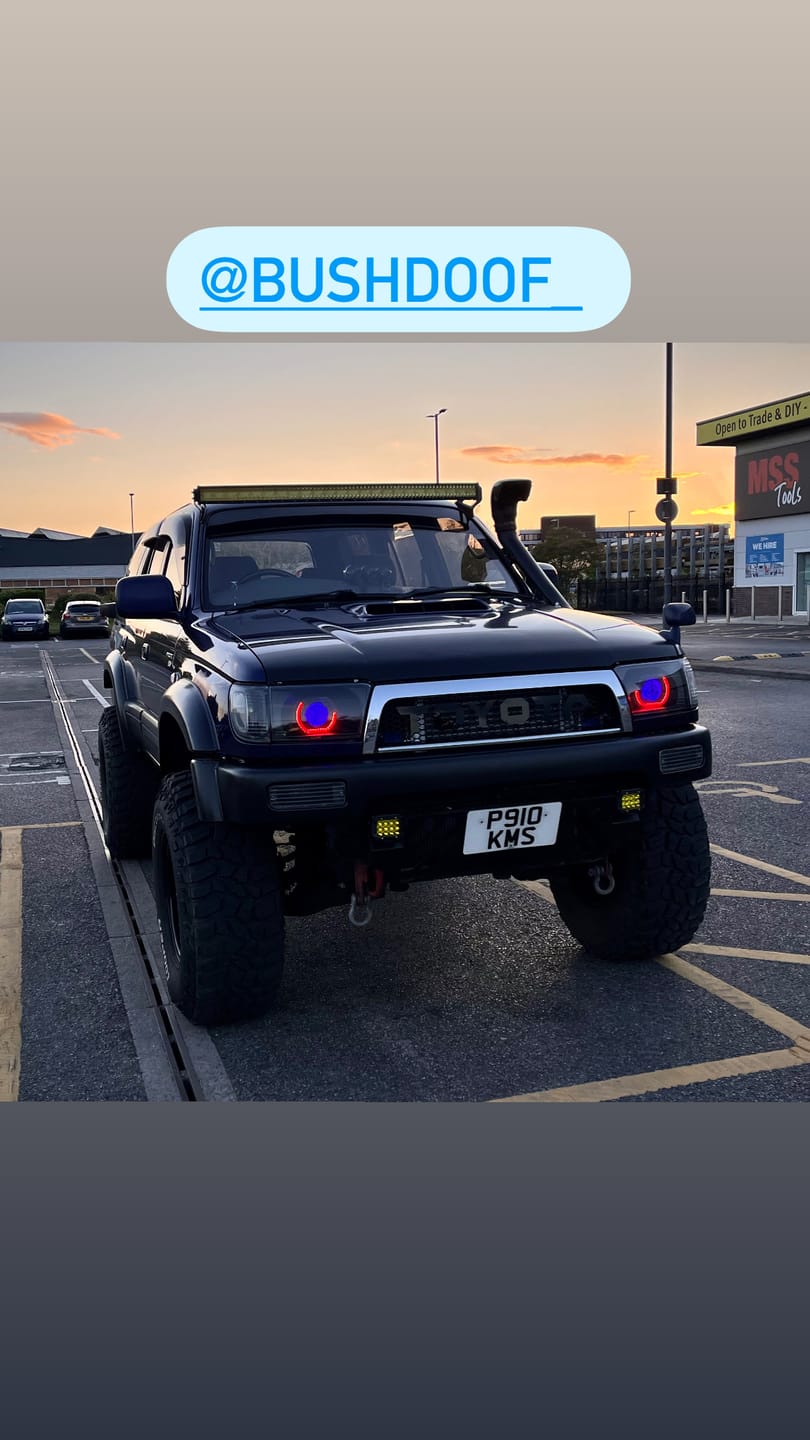 Customer photo review of Bi-LED 'Angry Eye' Headlight Retrofit DIY Kit