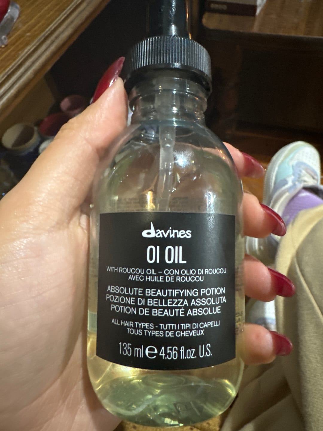 Customer photo review of Óleo Oi Oil Davines