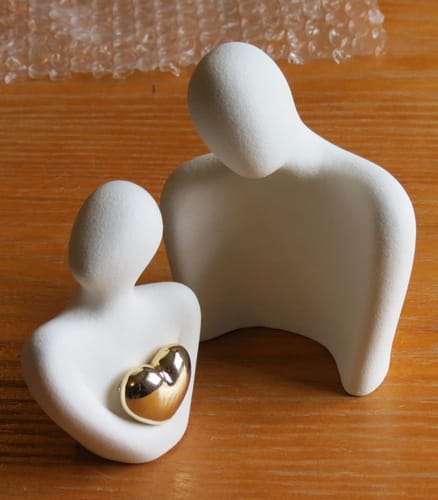 Customer photo review of Golden Heart Bond Expression Sculpture
