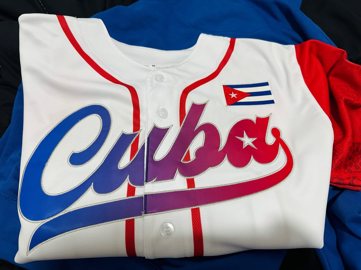 Customer photo review of Cuba Custom Baseball Jersey