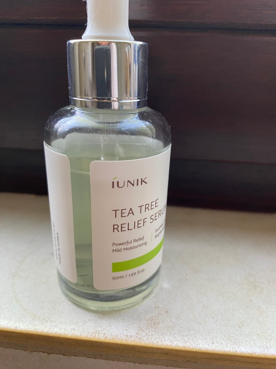 Customer photo review of Tea Tree Relief Serum