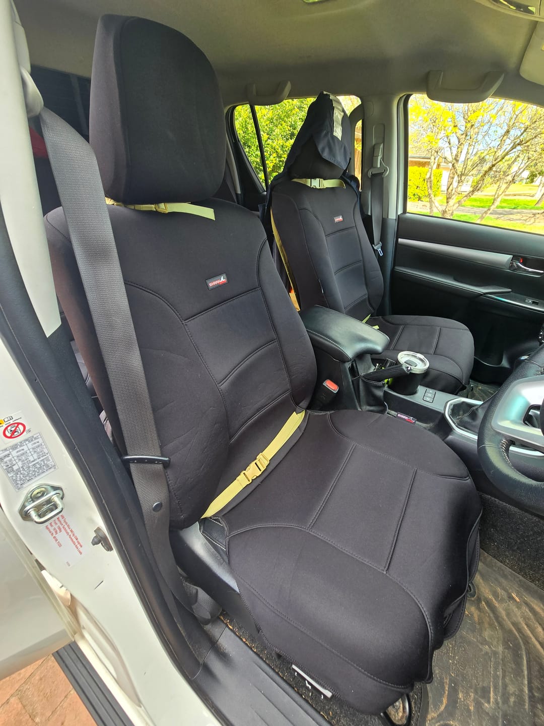 Customer photo review of Sharkskin Seat Covers for Toyota Hilux SR / SR5 (07/2015-ON)