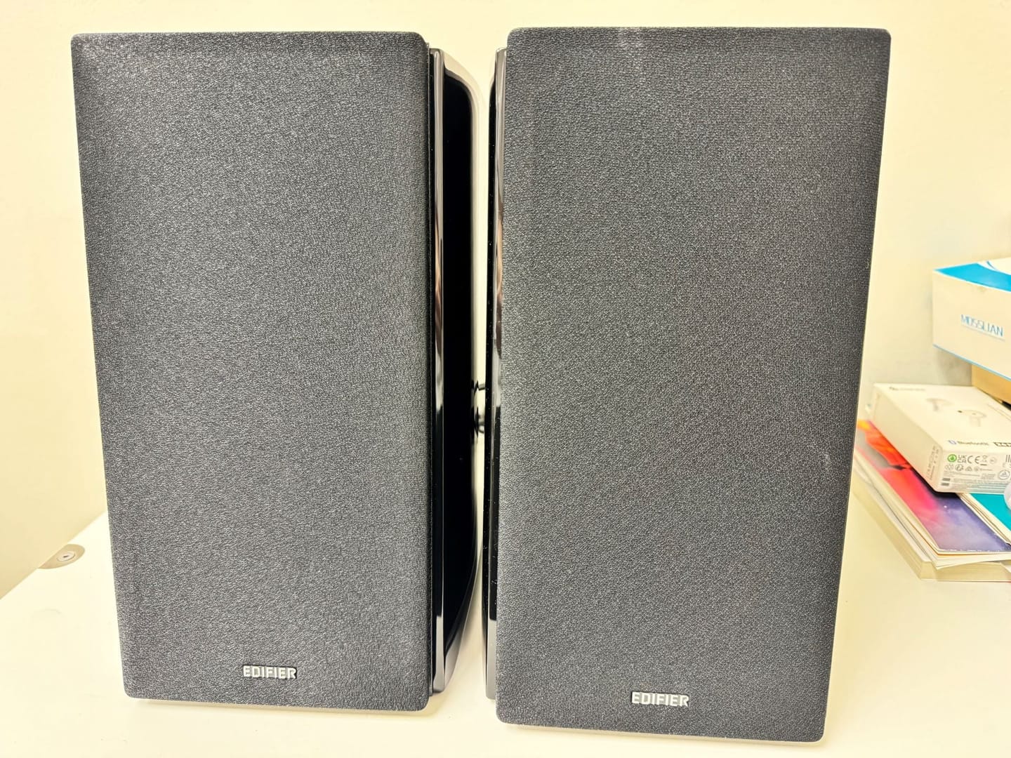 Customer photo review of R2000DB Powered Bluetooth Bookshelf Speakers