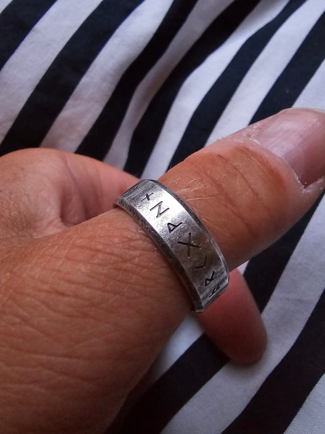 Customer photo review of Viking Runes Ring