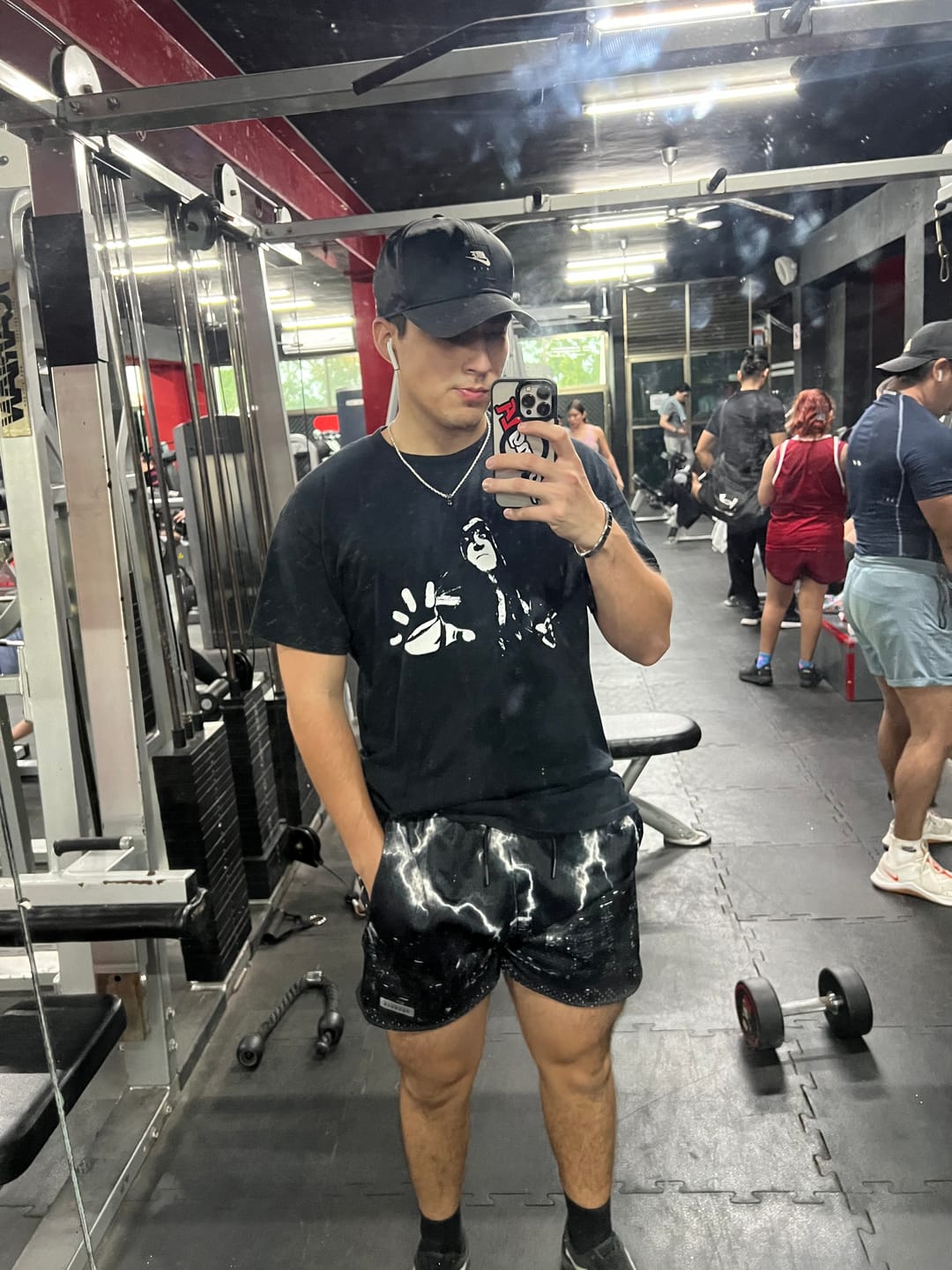 Customer photo review of 1111 -  Skulls & Roses Reversible Shorts