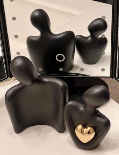 Customer photo review of Golden Heart Bond Expression Sculpture