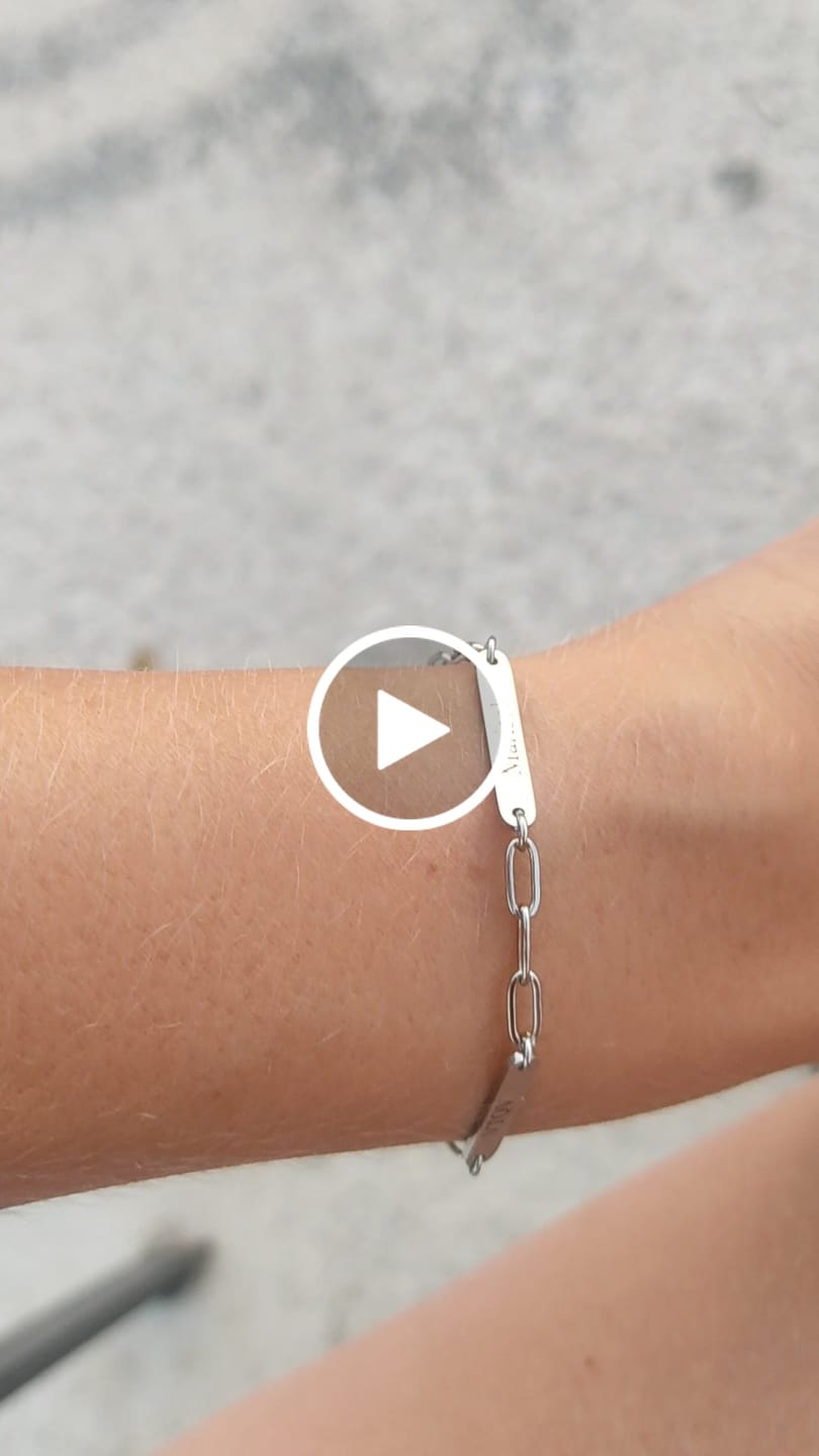 Customer video review of Pulsera Uniones ~ Personalizable