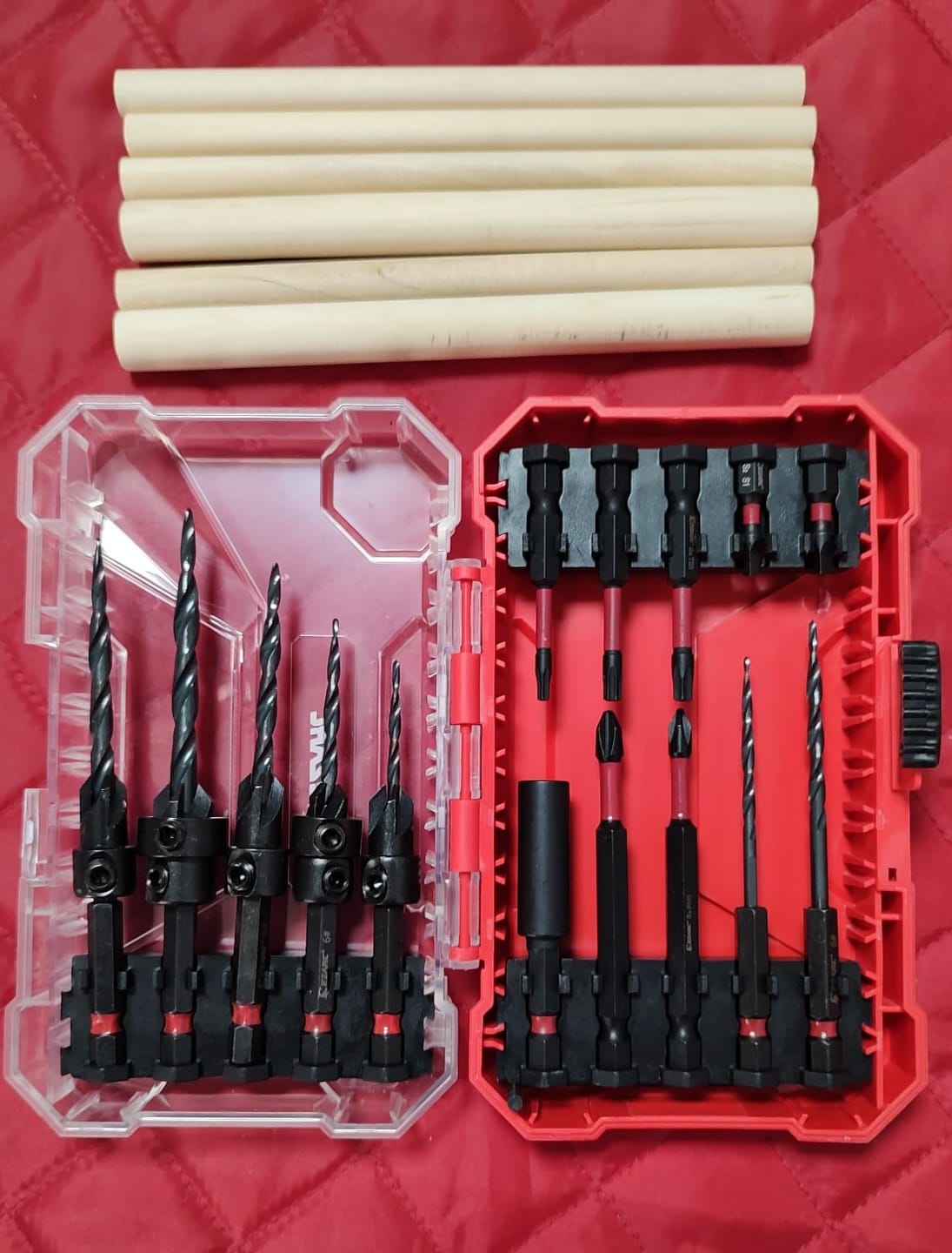 Customer photo review of 15/24PCS Countersink Drill Bit Set with Storage Box