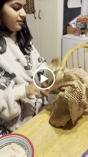 Customer video review of Custom message birthday brownie