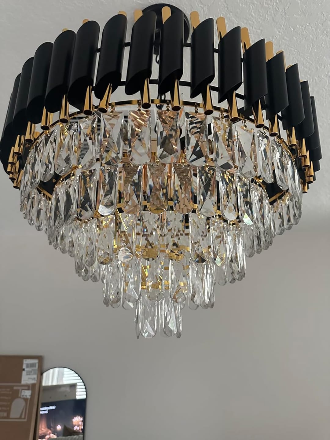 Customer photo review of Lustre cristal ANDALUS Black