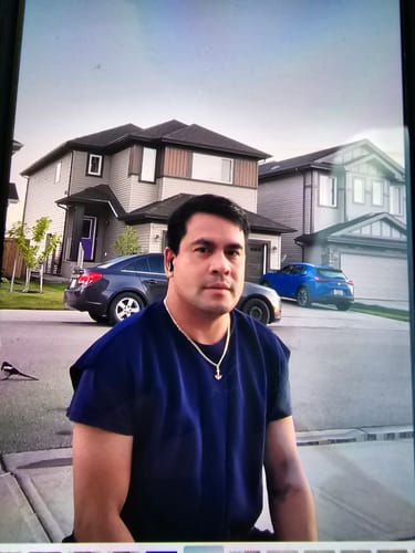 Customer photo review of Mens Textured Notched Neck Short Sleeve T-Shirt SKUK54138