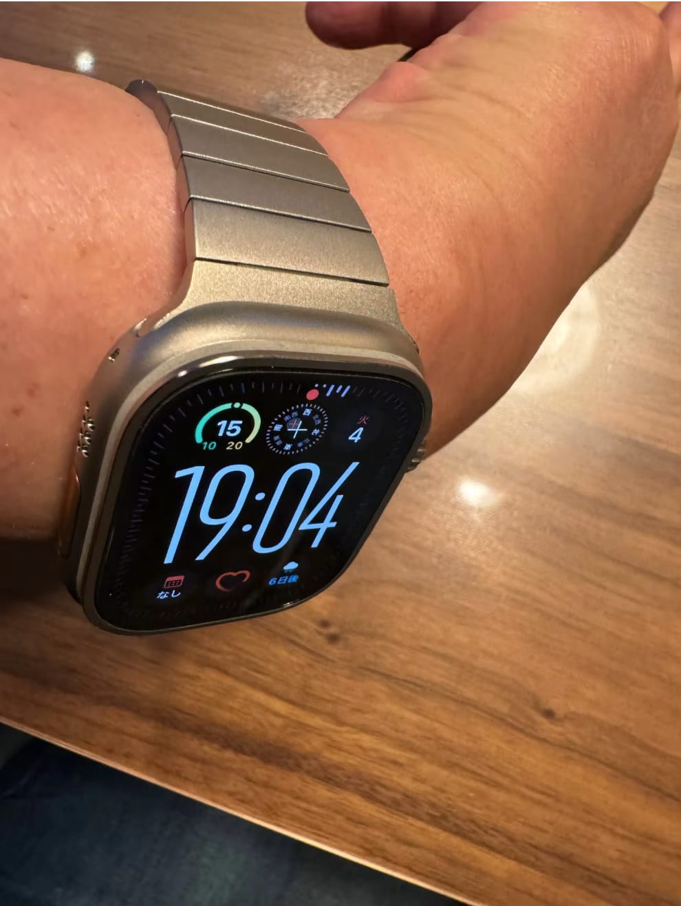 Customer photo review of Stainless Steel Magnetic Link Strap for Apple Watch