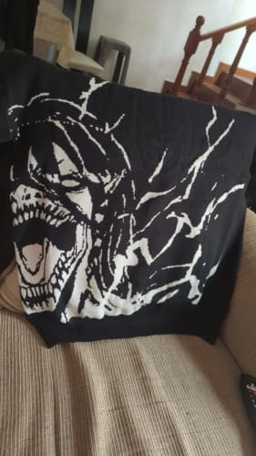 Customer photo review of Attack Titan Loose Knit Sweater