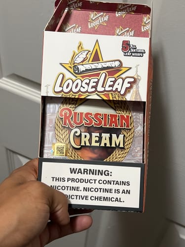 Customer photo review of Russian Cream LooseLeaf 5-Pack Wraps (40 Count)