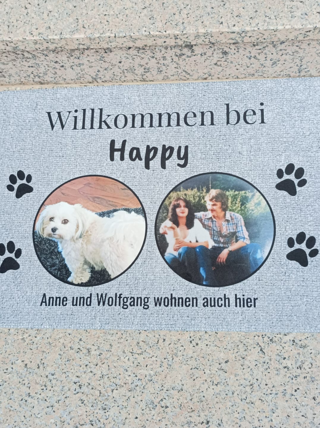 Customer photo review of Eigenes Foto - Individuelle Fußmatte