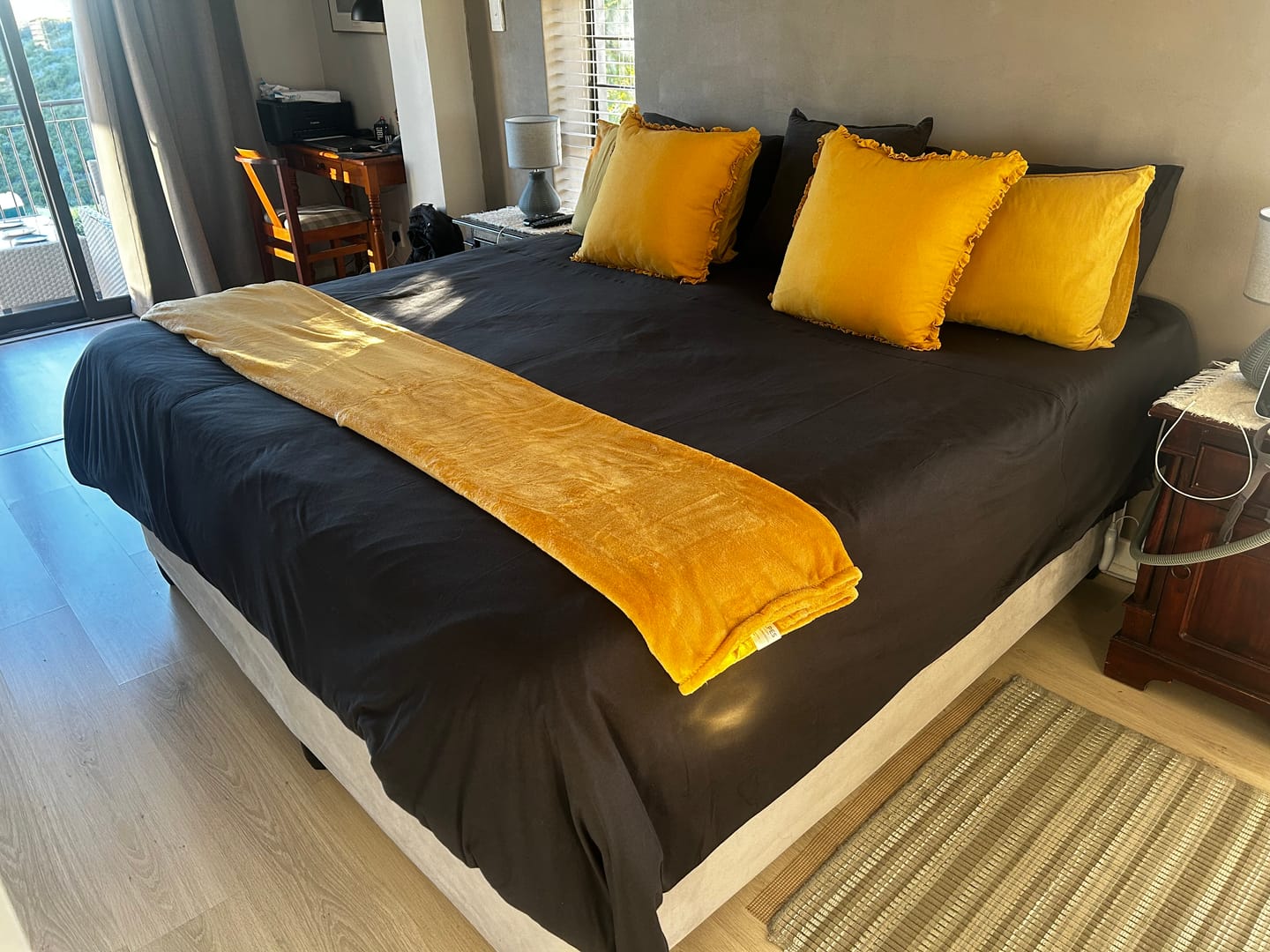 Customer photo review of Deep Charcoal Duvet Cover Set