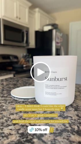 Customer video review of Sunburst Candle