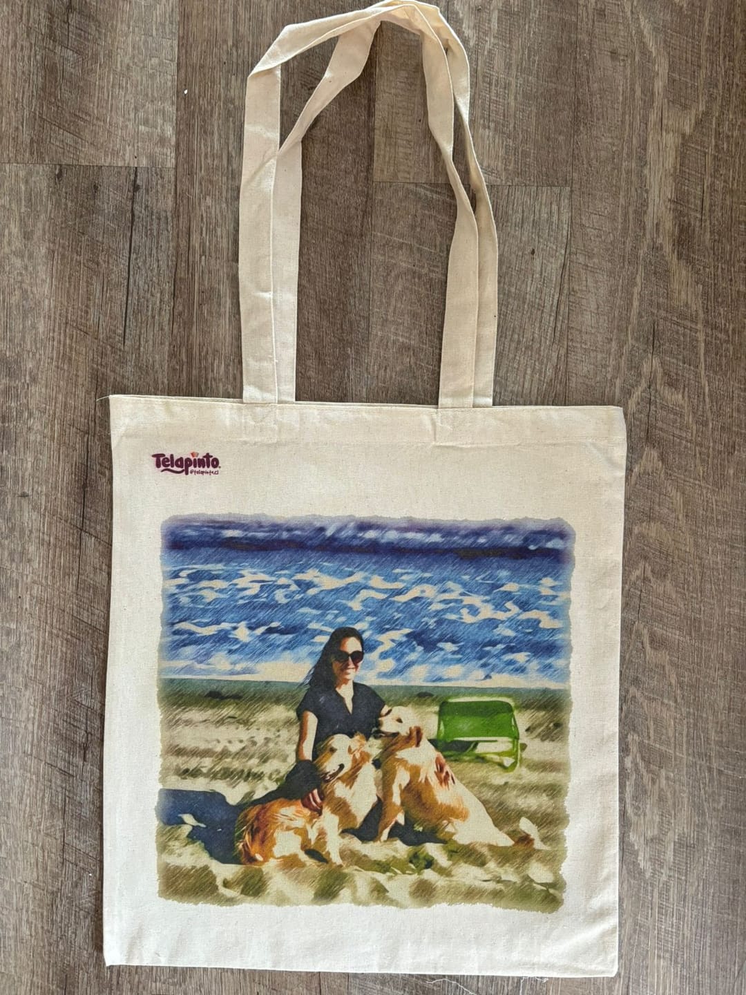 Customer photo review of Tote Bag Personalizada Mascota