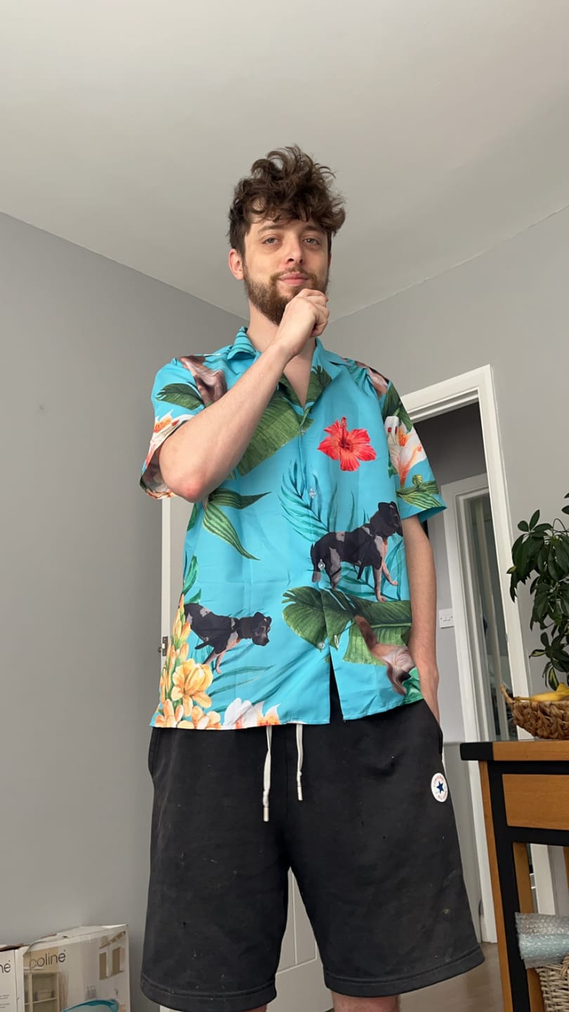 Customer photo review of Your photo - Personalised Hawaiian Shirt