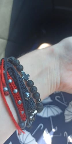 Customer photo review of Cross Bracelet