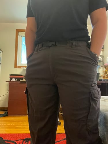 Customer photo review of BC Clothing Co. Pants Mens Large Grey Convertible Hiking Outdoors