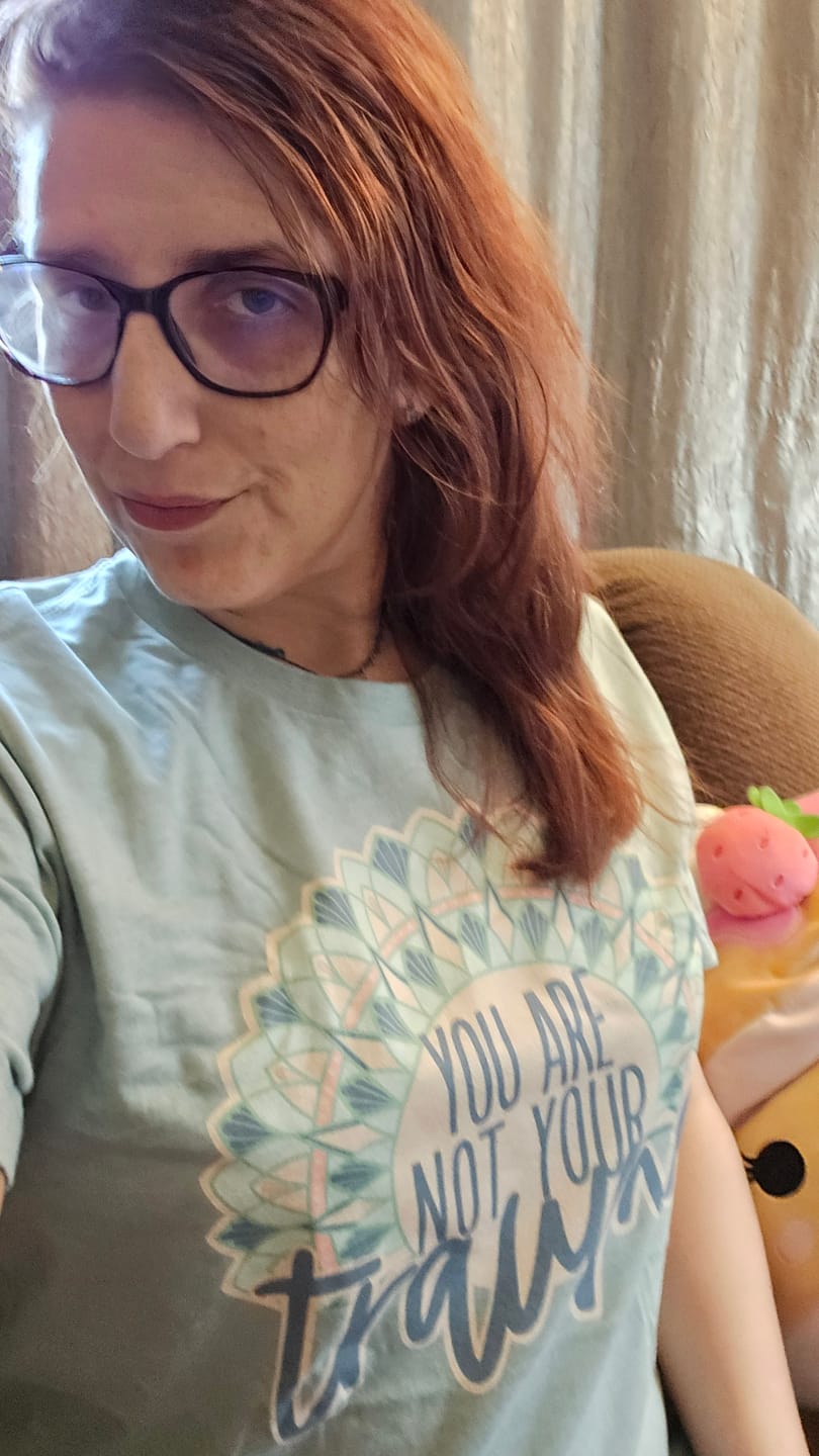 Customer photo review of You Are Not Your Trauma T-Shirt