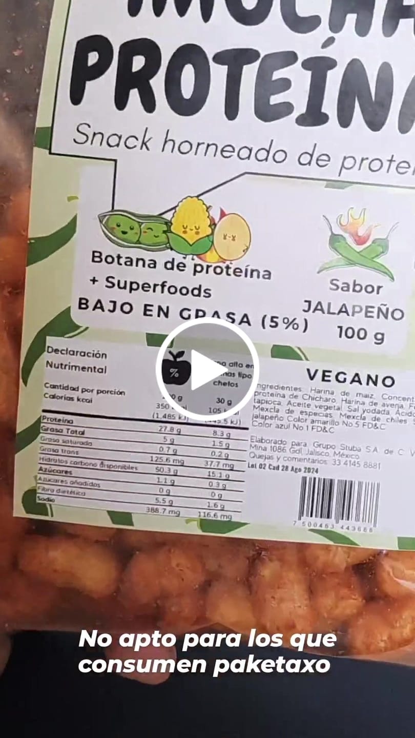 Customer video review of 12 pzas de 50 g ¡Mucha Proteína!