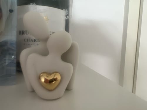Customer photo review of Golden Heart Bond Expression Sculpture