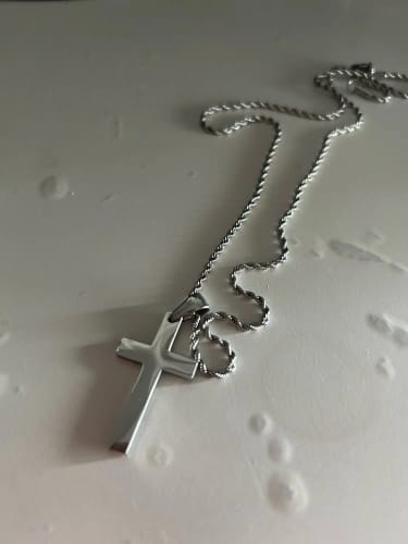 Customer photo review of Cross Necklace