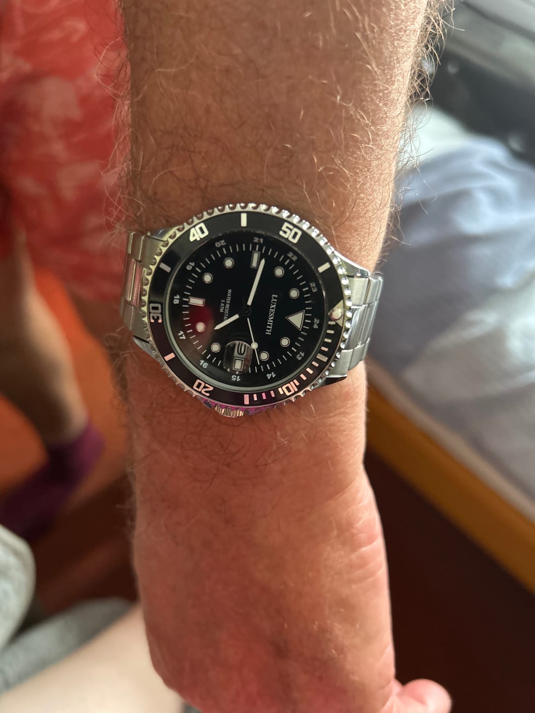 Customer photo review of Luxesmith Midnight Edition - Men's Watch