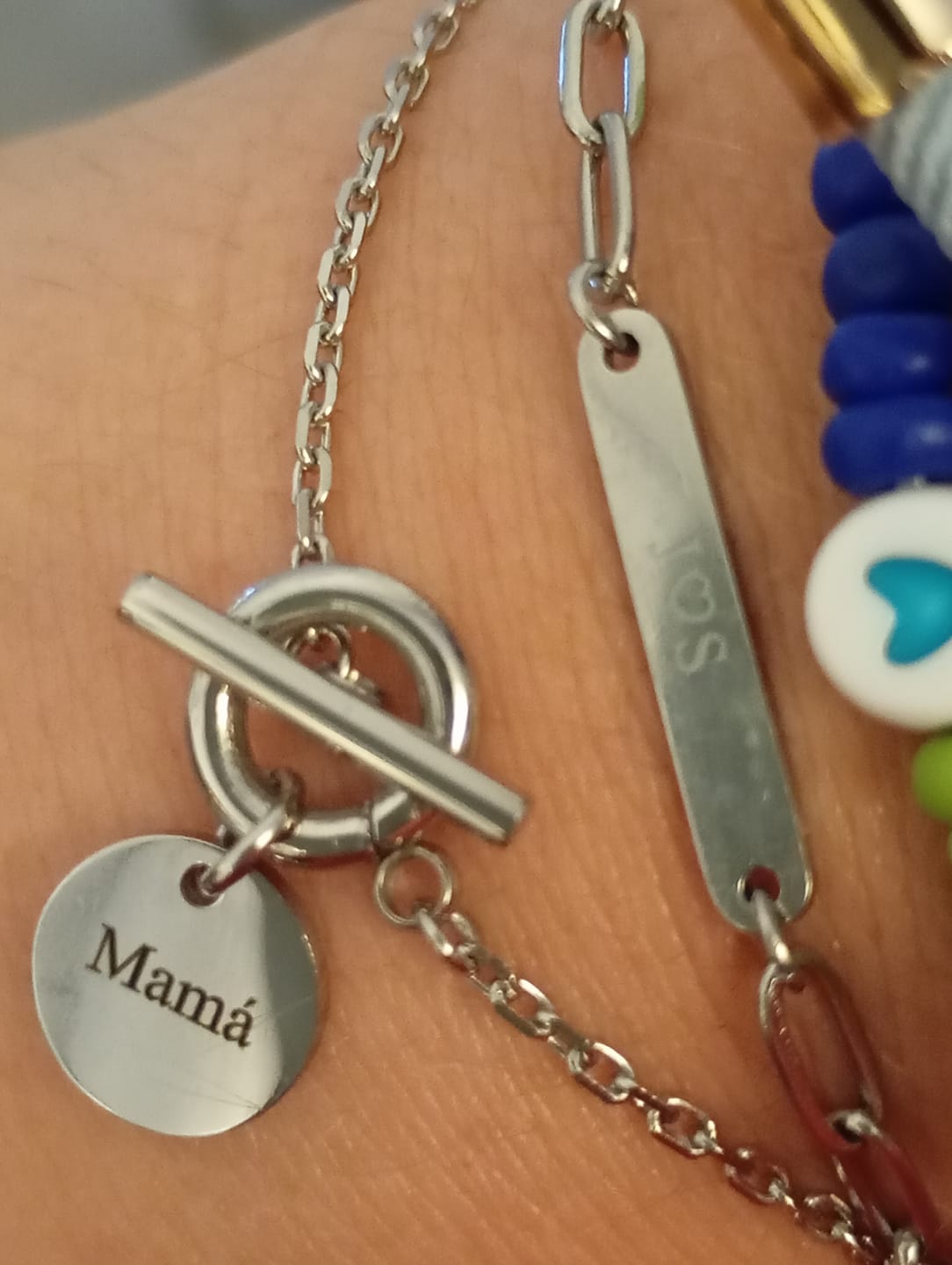 Customer photo review of Pulsera Coraje ~ Personalizable