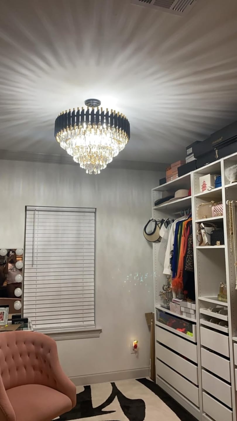 Customer photo review of Lustre cristal ANDALUS Black