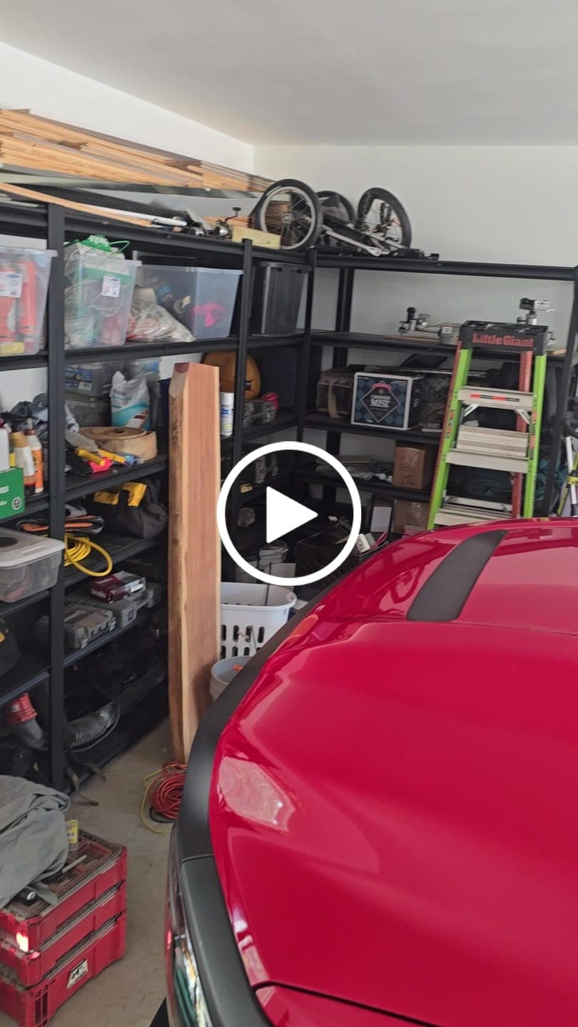 Customer video review of REIBII 6-Tier 55" W Heavy Duty Industrial Garage Shelving, Adjustable Metal Storage Shelving Units, For Basement&Warehouse