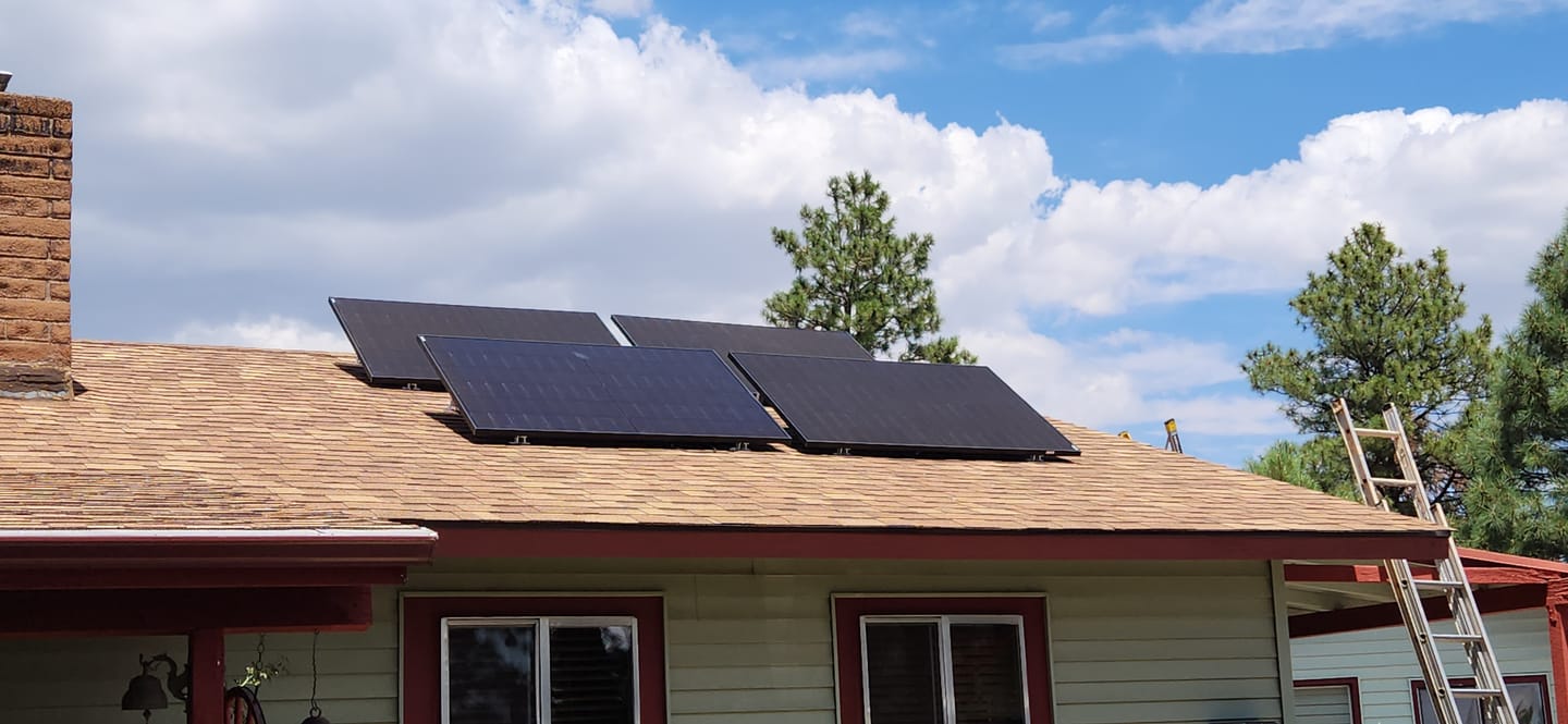 Customer photo review of EG4 Hybrid Solar Mini-Split Kit 12000 BTU SEER2 22 + 1800 Watts of Solar PV | Energy Star Certified Air Conditioner Heat Pump AC/DC [KIT-E0011]