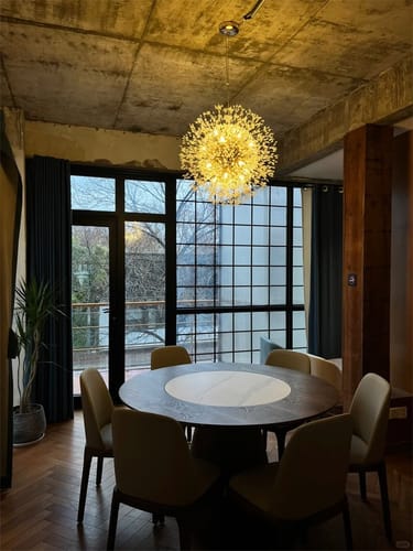 Customer photo review of 16-Light Oversized Luxury Sputnik Firework Chandelier