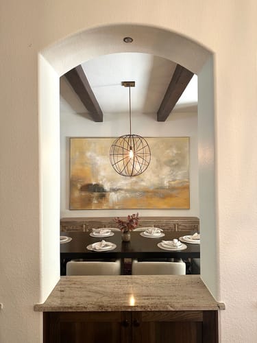 Customer photo review of Seascape Abstract Painting #ABSH22