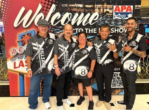 Customer photo review of Personalized Black Jerseys Billiard 8 Ball & 9 Ball Men Polo Shirts Custom Unique Billiard Uniform TDM1370